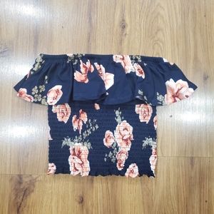 Hot kiss floral tube top!